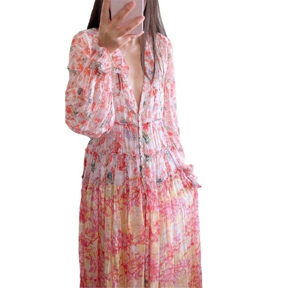 Rococo Sand Floral Maxi Dress - Picture 1 of 11